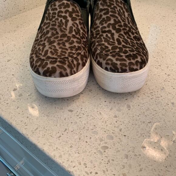 EUC ASH Jam leopard slip on leather platform sneakers US size 8 - Picture 3 of 7
